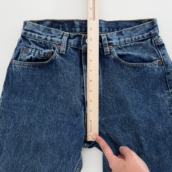 Vintage Levi's 501 Jeans 28x31* Actual Dark Stone Acid Wash Tiny USA Made 90s - Picture 14 of 16